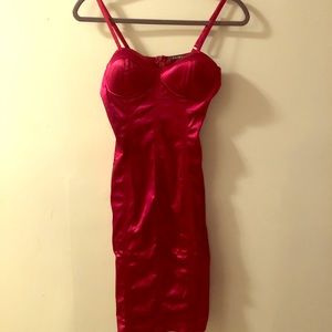 Crimson Bustier dress